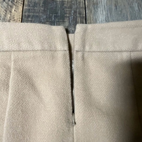 Gap Skirt Womens Size 4 Beige Wool Blend Short A-Line Sailor Style Rear Zip - Picture 10 of 12